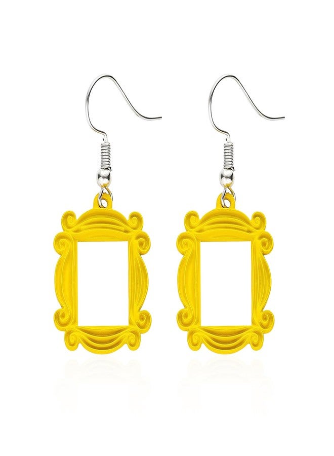 POYAMUSE Monica's Door Frame Earrings TV Show Merchandise for Fans Memorabilia Monica Door Frame Drop Earrings Friends Themed Gifts-earrings - Image 1